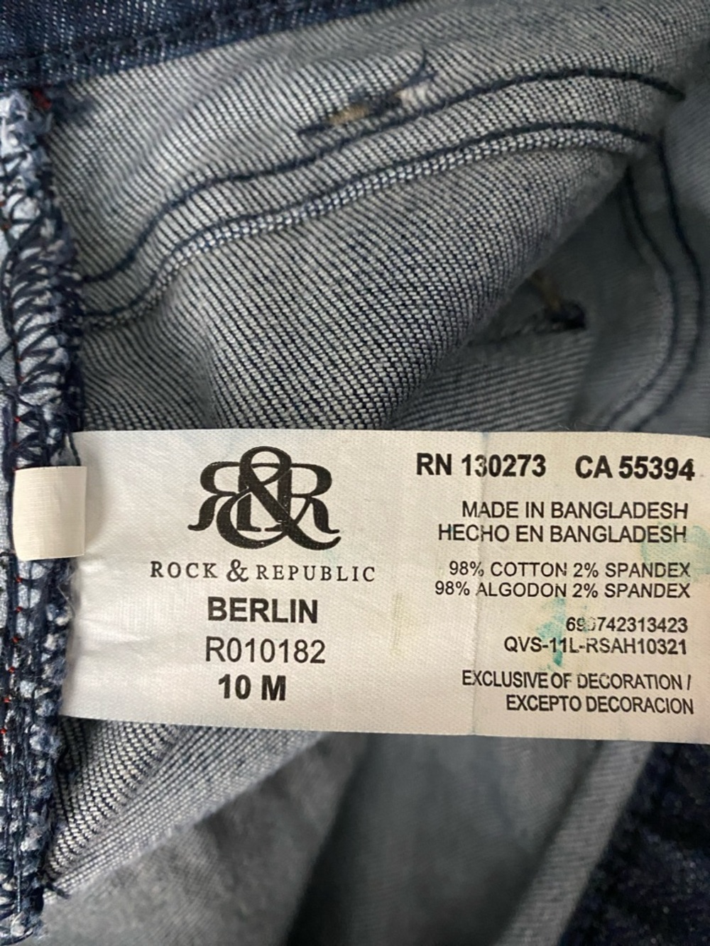 Rock & Republic Berlin Jeans R010182 Womens Sz 10 - Picture 3 of 14